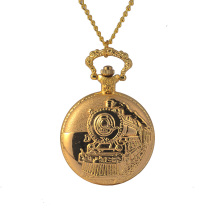 Large locomotive pocket watch nostalgic retro flip quartz necklace pocket watch 1041