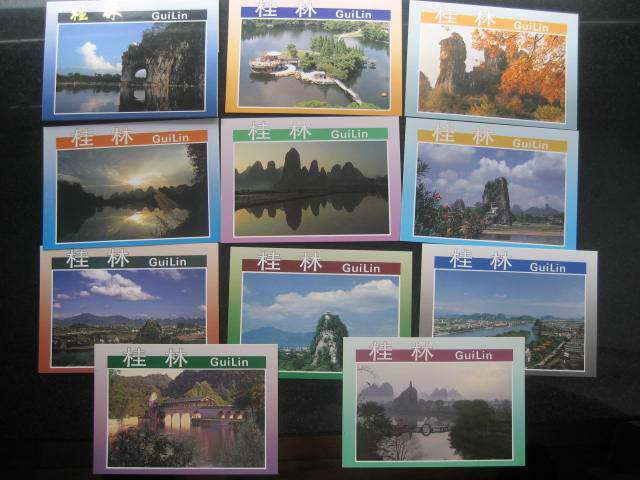 1993 Lijiang version Guilin postcard 10 full-made frost