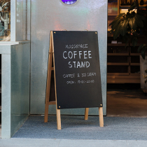 实木复古做旧手提小黑板支架式咖啡店餐厅价目牌展示牌手写广告板