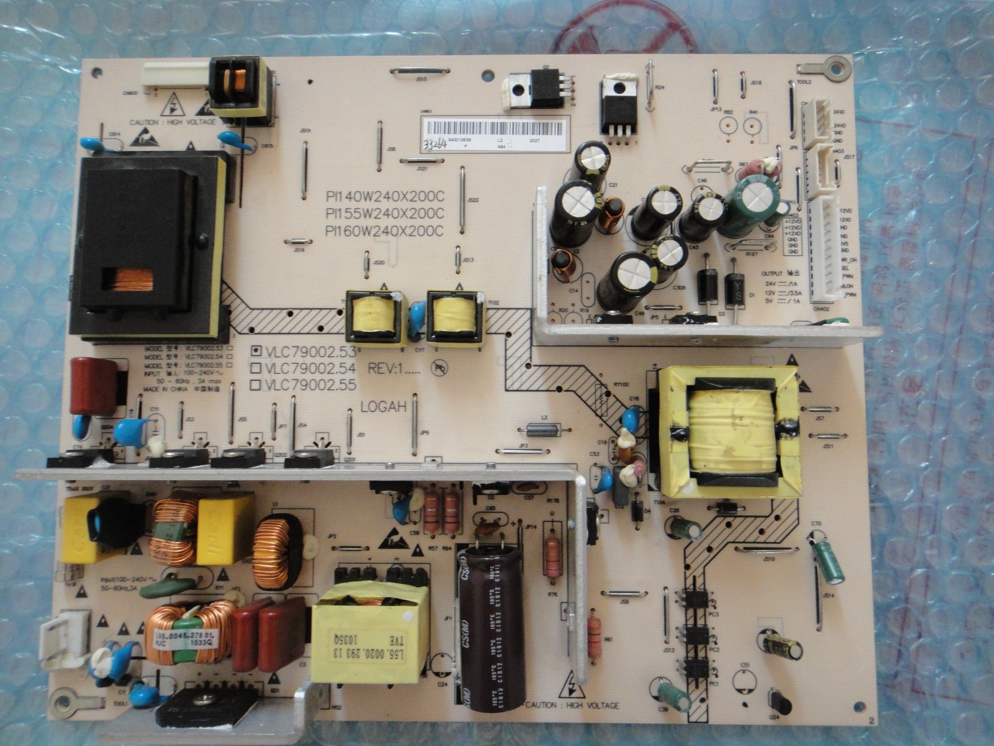 VLC79002 51 VLC79002 52 VLC79002 53 54 New Haier L32R3A power board