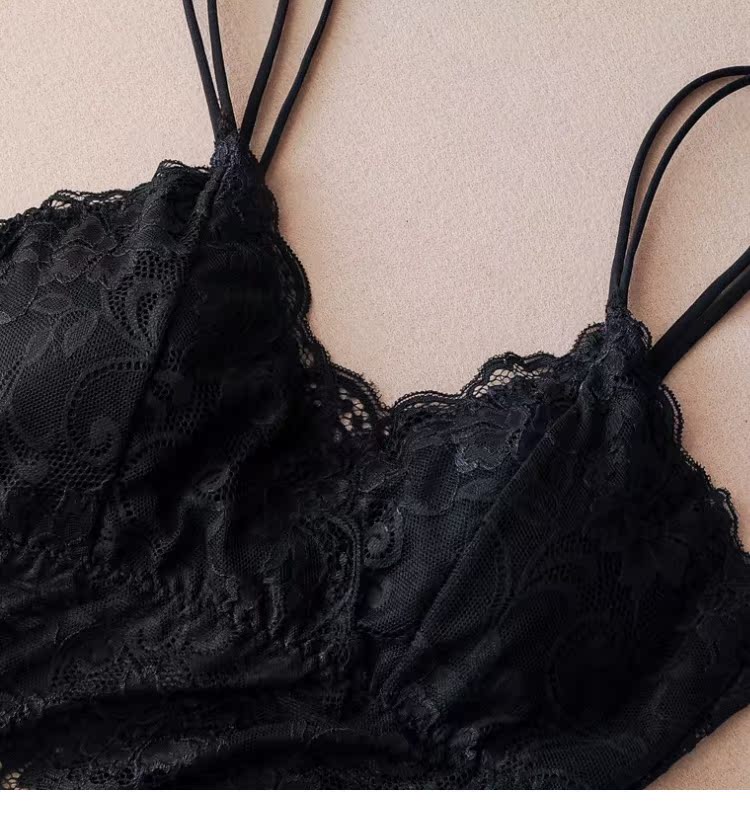 Mô hình vụ nổ mới mùa hè ren sling chống đi cơ thể mảnh mai quấn ngực ống đồ lót với ngực cô gái trở lại áo đệm mỏng