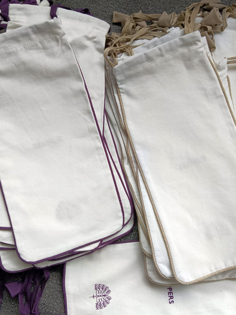Foreign trade order thickened cotton drawstring dustproof storage bag underwear socks single shoes tie-out exquisite single shoes bag