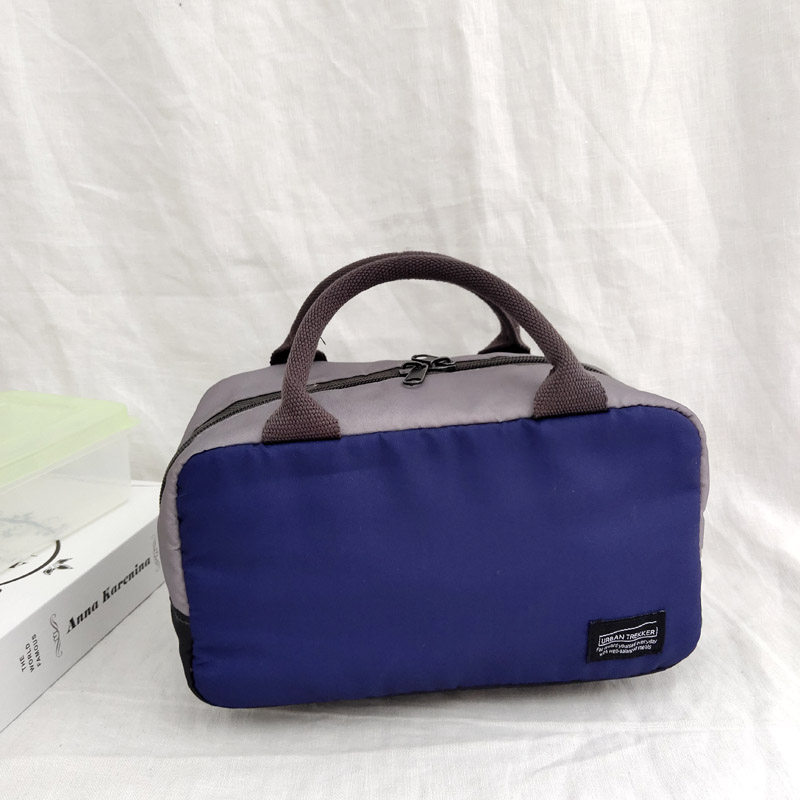 Original factory order super value portable small square bag heat preservation and cold preservation lock fresh bento handbag lunch bag with rice cloth pocket