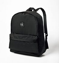 Daily Miscellaneous Appendix Double Shoulder Bag Black Bag backpack 34 * 14 * 44cm