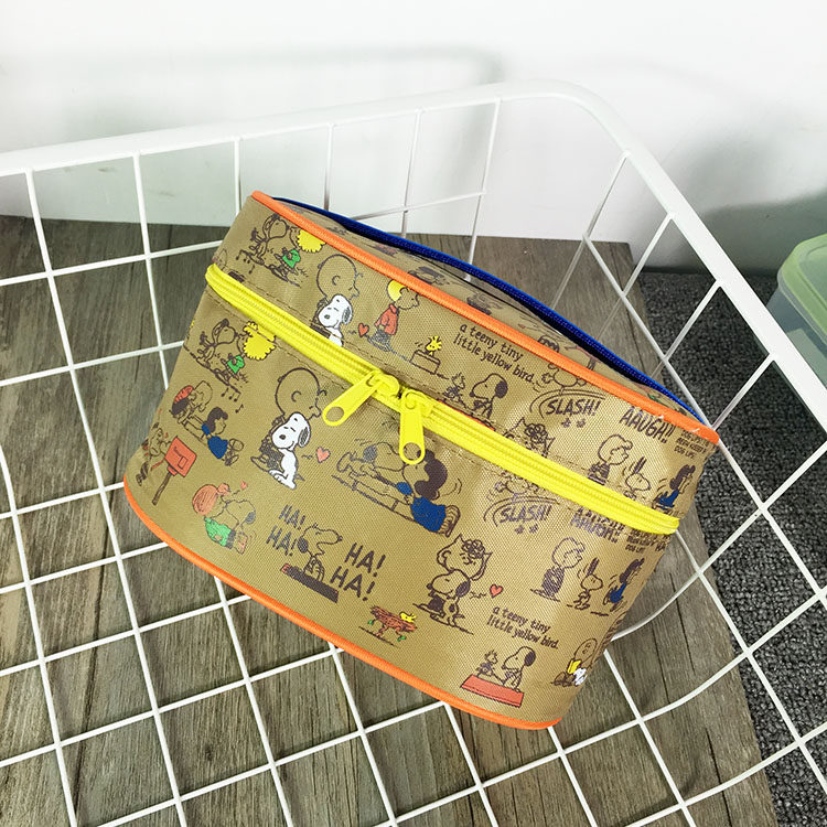 Daily single quilted storage bag small lunch bag insulation bag 17*10*10cm