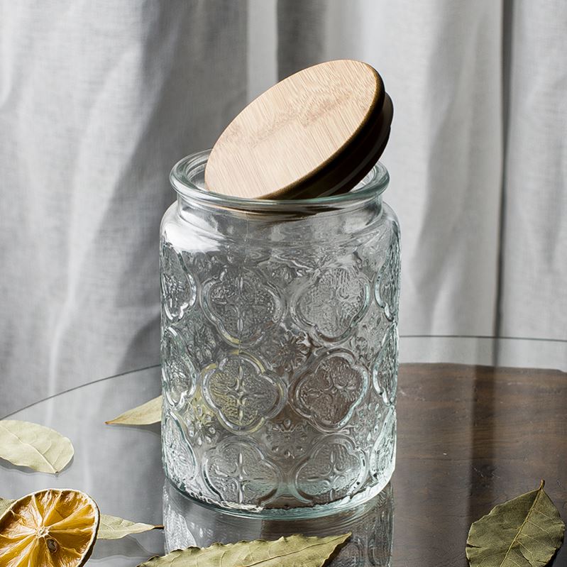 Sugar jar cute creative tea household beautiful candy empty candy biscuit with flower tea filled with small red sugar jar
