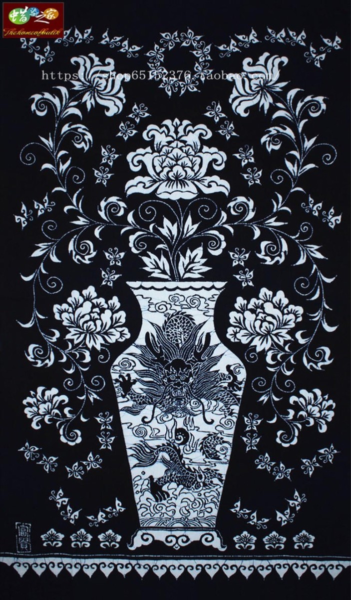 Special batik painting Guizhou Miao Batik national characteristics batik decorative wall hanging rich map 174*93