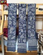 Factory direct sales Danzhai batik hand-painted pure plant-dyed table flags bed flags home decoration welcome to customize various ceilings