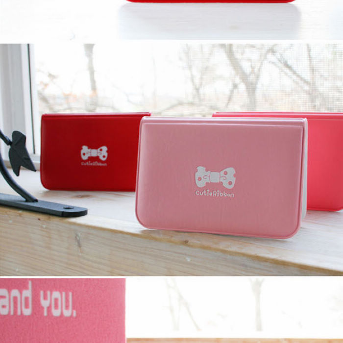Cute bow card bag card cover 12-digit bank card bag Card book Universal card holder ID card cover