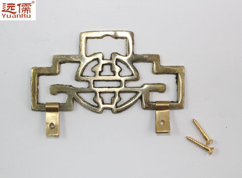 Painting hook copper sculpture Chinese antique brass painting hook picture frame hanging ring 9 2cm