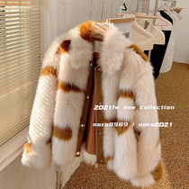 NORA fur one 2021 new female short fur winter New mink velvet coat young fur coat