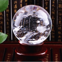 Original stone natural white crystal ball feng shui ball ornaments Zhaocai white crystal seven-star array cornucopia gift