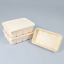 Disposable Lunch Box Can Microwave Heating Environmentally Friendly Corn Starch Thickened Sealed Meal Kit Disposable Takeaway Packing Box