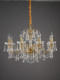 Retro French Candle Lamp Living Room European-Style Dining Room Villa Internet Celebrity Vintage Pearl Bedroom American Crystal Chandelier