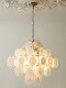 Vintage Bauhaus Chrome Living Room Crystal Chandelier Dining Room Nordic Bedroom Glass Cream Style French Light Luxury Pendant Lamp