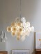 Vintage Bauhaus Chrome Living Room Crystal Chandelier Dining Room Nordic Bedroom Glass Cream Style French Light Luxury Pendant Lamp