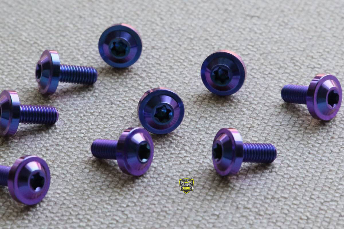 TC4 Titanium alloy locomotive modified bolt inside plum blossom M5*15mm