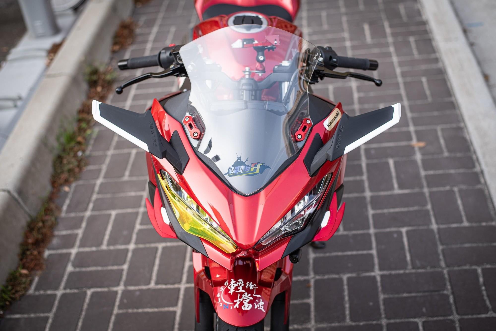 Taiwan R2SpeedTek Kawasaki NINJA ninja 400 modified wind wing special car head rear mirror wind knife