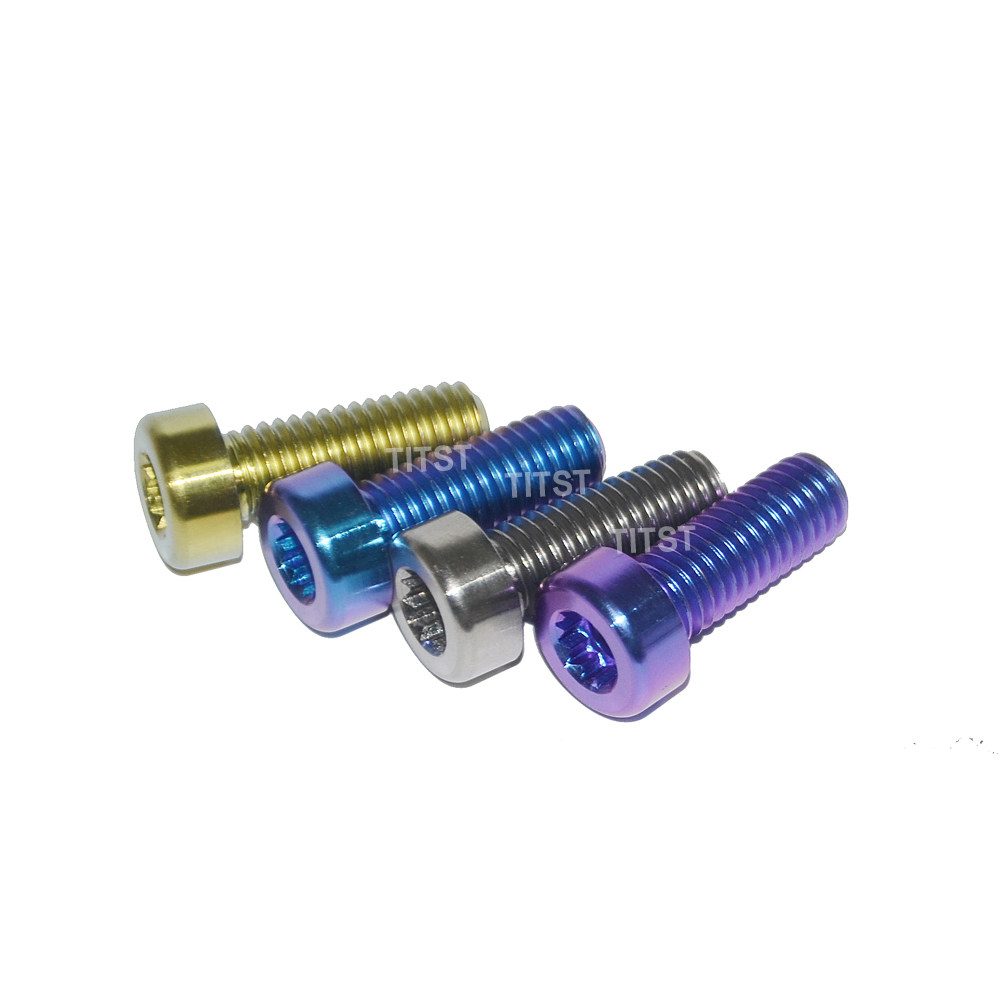 Titanium alloy round head Neplum screw M8x20 locomotive caliper positioning screw