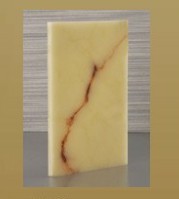 High translucent board marble stone Artificial stone yellow with coffee pattern