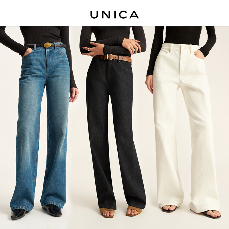 Unica/Highly Recommended All-Season Imported Turkish Cotton_ Casual, Comfortable, Loose-Fitting, Slimming Straight-Leg Jeans Unica/Highly Recommended All-Season Imported Turkish Cotton_ Casual, Comfortable, Loose-Fitting, Slimming Straight-Leg Jeans