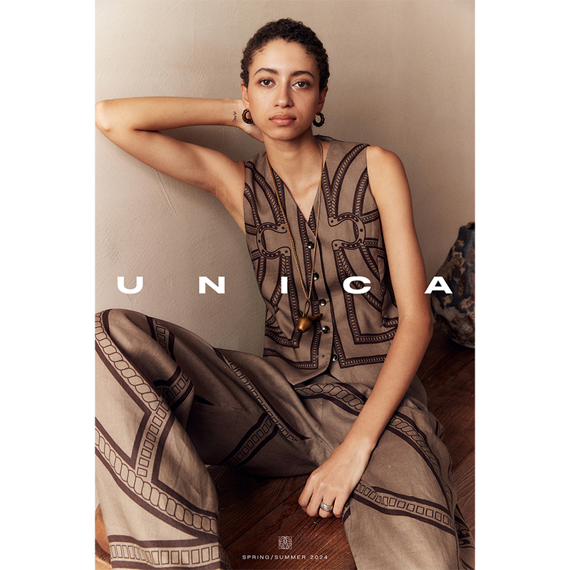 Unica/Original Little Horse Totem_Enzyme-Processed Liquid Ammonia Linen_Retro Motorcycle-Inspired Vest Set for Women, Casual Style Unica/Original Little Horse Totem_Enzyme-Processed Liquid Ammonia Linen_Retro Motorcycle-Inspired Vest Set for Women, Casual Style