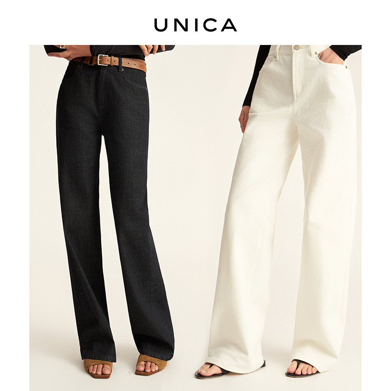 Unica/Highly Recommended All-Season Imported Turkish Cotton_ Casual, Comfortable, Loose-Fitting, Slimming Straight-Leg Jeans Unica/Highly Recommended All-Season Imported Turkish Cotton_ Casual, Comfortable, Loose-Fitting, Slimming Straight-Leg Jeans