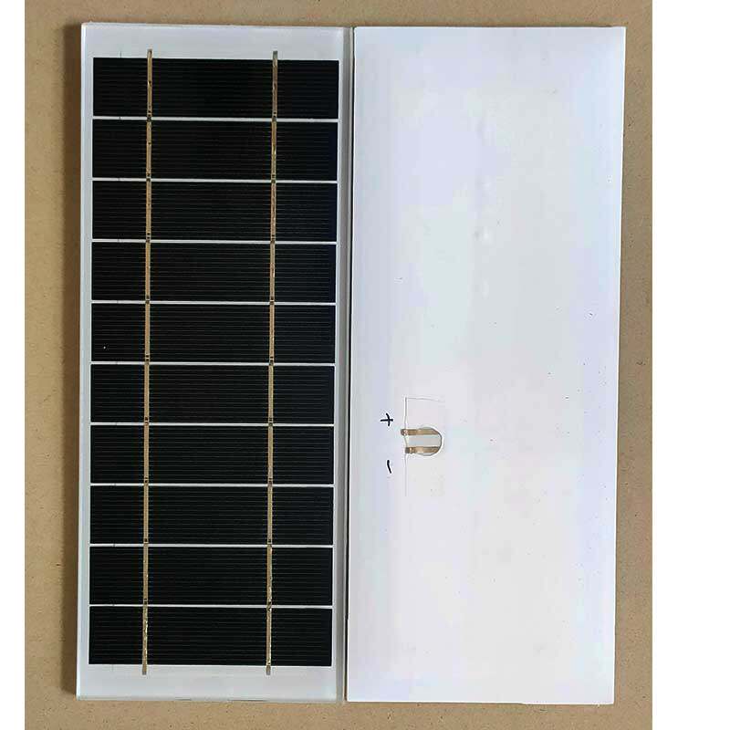 6V3W watt monocrystalline silicon photovoltaic cell solar street light power generation plate tempered glass charge 3 7v lithium battery