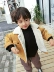 Chao Ma Feifei 2018 Winter New Boy Lamb Fur Jacket Children Corduroy Thicken Áo khoác ấm