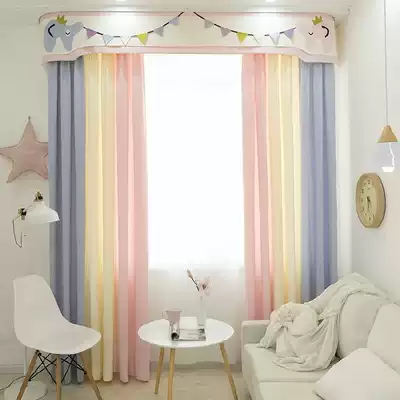 Zoo Elephant Children's Room Floating Window Girl Bedroom Floor Korean adhesive hook Processing Splice Customized