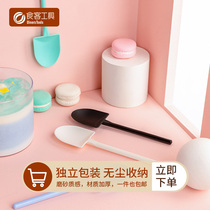 Diners tool disposable cute dessert potted pudding four-color spoon shovel padded plastic childrens ice cream