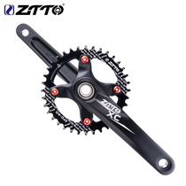 ZTTO chase mountain bike hollow integrated crank single disc left and right crank modification single disc disc center shaft