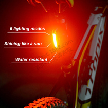 ZTTO bicycle tail light USB charging LED warning light dead flying mountain bike rear light night bicycle riding equipment