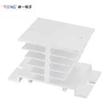 Zhuoyi solid-state relay radiator I-50 suitable for single-phase 10A relay base profile white