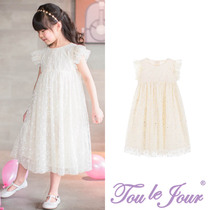 Toullejour Girl Clothing Summer Pear Blossom Drop Rain Gold Mens Printed Tennis Net Red Tandem Dress Doll Gown Dress