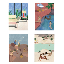 Spot Wrap British imported artist creative pattern bronzing texture notepad notebook A5 size