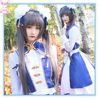 Tại chỗ phép màu ấm áp cos giữa mùa xuân giấc mơ liti đầm nữ cosplay trang phục giày giả đồ hầu nữ