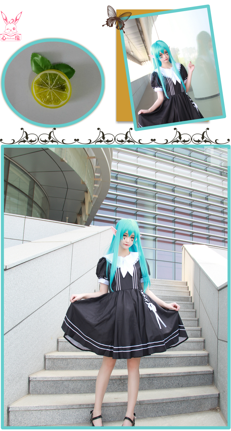 Bump thế giới cos chanh chị mềm chị ăn mặc An Lijie cosplay quần áo tóc giả toga himiko cosplay