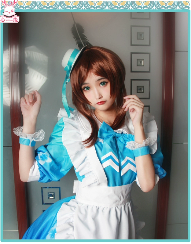 Trái tim đã ủy quyền cho bộ quần áo COS cá tính thứ năm doujin làm vườn da mới cô gái cosplay trang phục hầu gái nữ