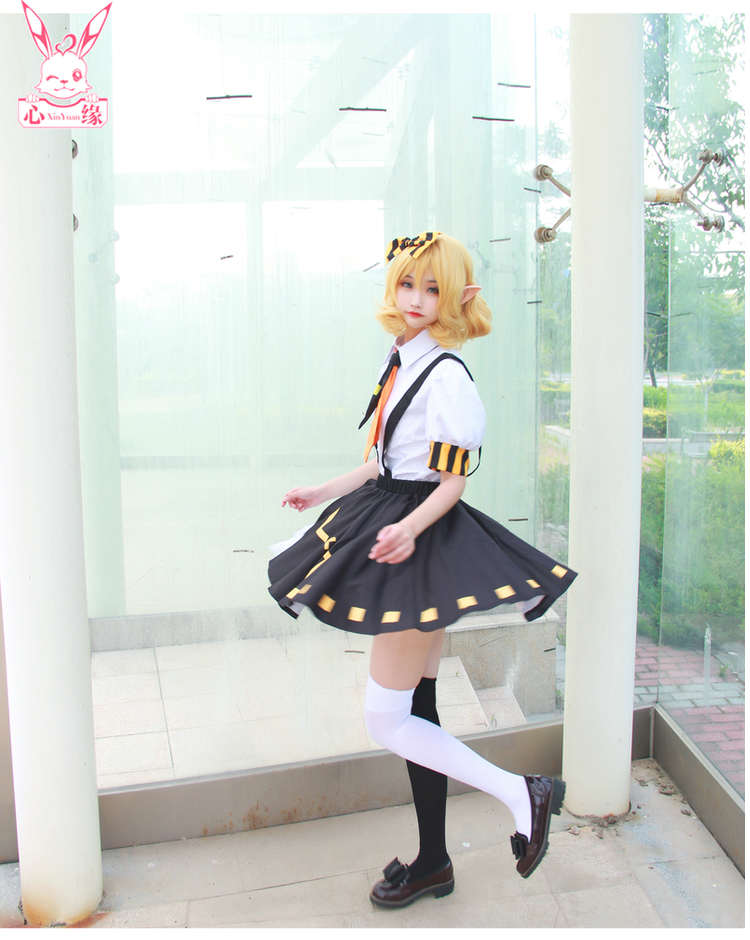 Trái tim đã được ủy quyền Bump thế giới cosplay vàng sex Quần áo giả COS COS hàng giả cosplay anime nữ đẹp