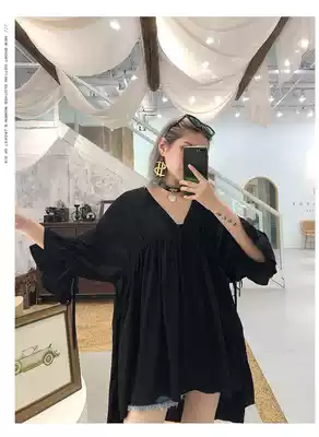 French retro asymmetrical dress paper pattern drawing physical paper