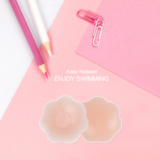 Купальный лиф 英发花瓣硅胶乳贴专业竞速款泳衣适用连体竞技泳衣硅胶乳贴防凸点