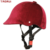 Four Seasons Velvet Equestrian Helmets Mens and Womens Cycling Equipment Supplies Beginner Entry Training Ground Tourist Protective Safety Helmets