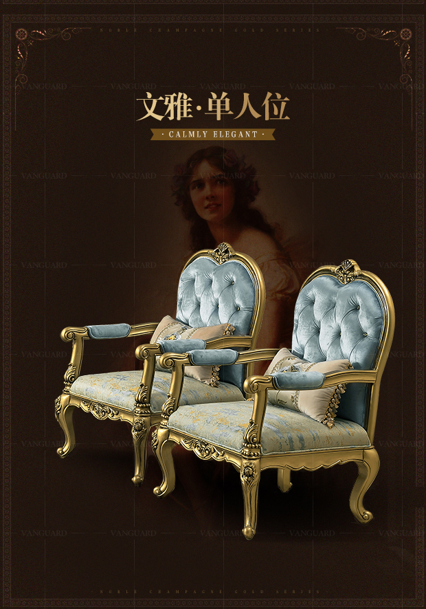 sofa kết hợp phong cách châu Âu của ánh sáng sang trọng nhỏ nước Mỹ phòng khách retro tân cổ điển ba vải nội thất sang trọng sẵn sàng - Ghế sô pha sofa lười