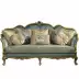sofa kết hợp phong cách châu Âu của ánh sáng sang trọng nhỏ nước Mỹ phòng khách retro tân cổ điển ba vải nội thất sang trọng sẵn sàng - Ghế sô pha giường sofa gấp gọn Ghế sô pha