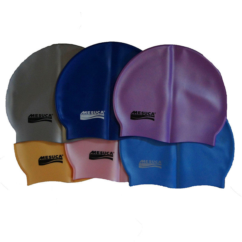 Maiska silicone swimming cap Solid color printed multi-color optional adult silicone swimming cap