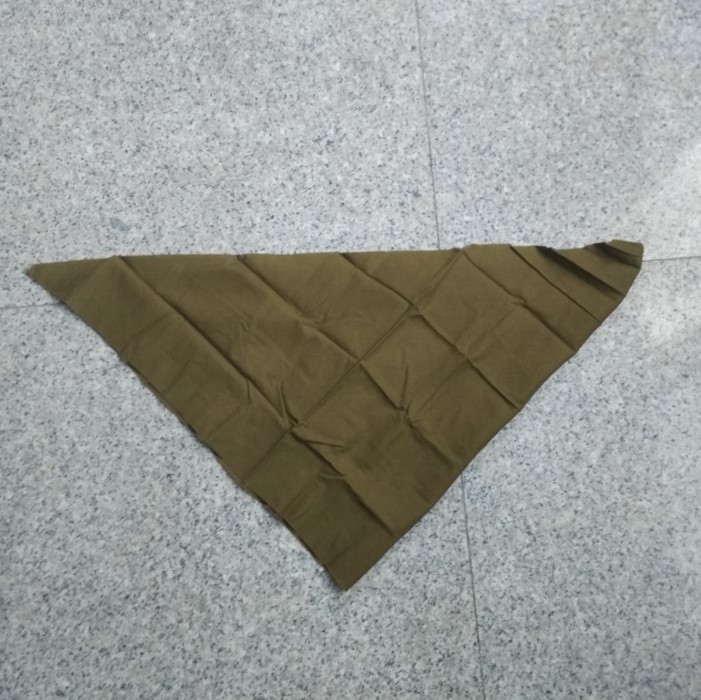 Soviet triangle scarf Soviet turban Earthy yellow