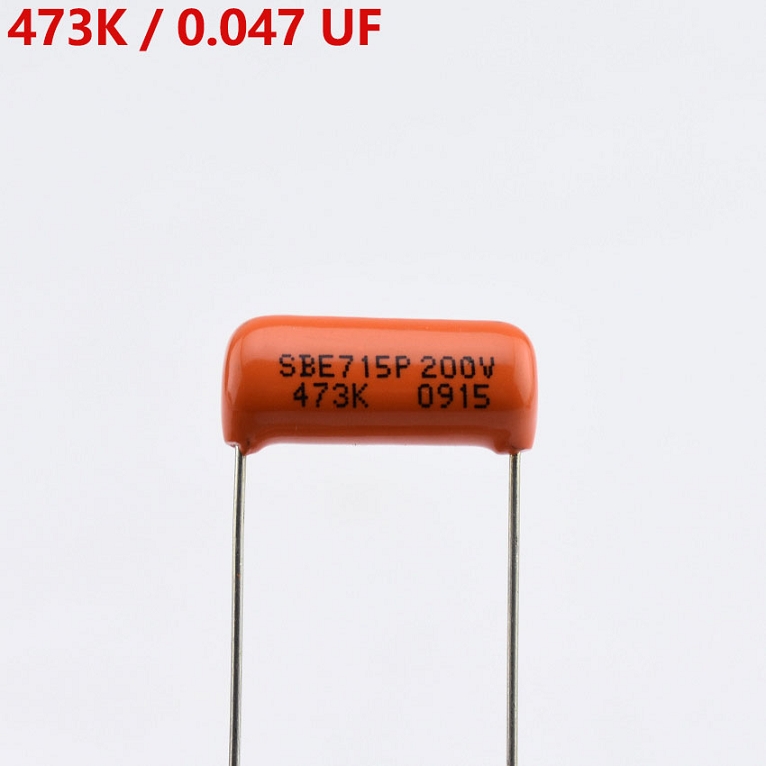 American Orange SBE 0 047uf 473K single coil pickup electric guitar tone capacitor