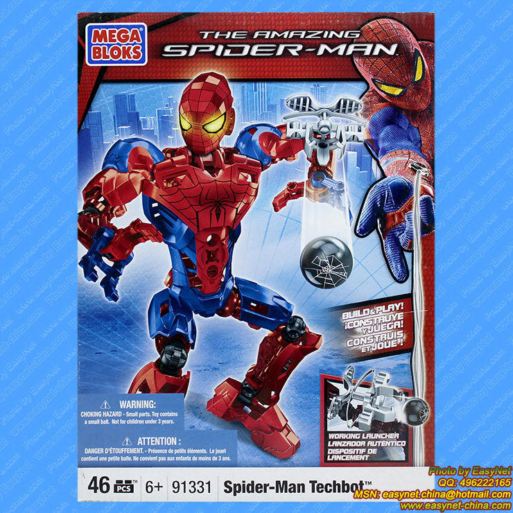 [Mega Bloks] Spider-Man Building Blocks Spider-Man Robot (Educational Puzzle Toys)