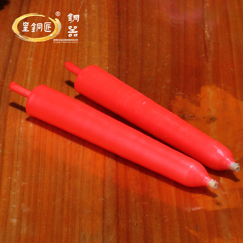 For Buddha candles Smoke-free red small candles Traditional handmade reed core candles Buddha Hall ritual Buddha supplies Shuangfeng Furnace
